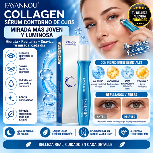 LumiEyes™ Sérum Contorno de Ojos Anti-Edad con Colágeno